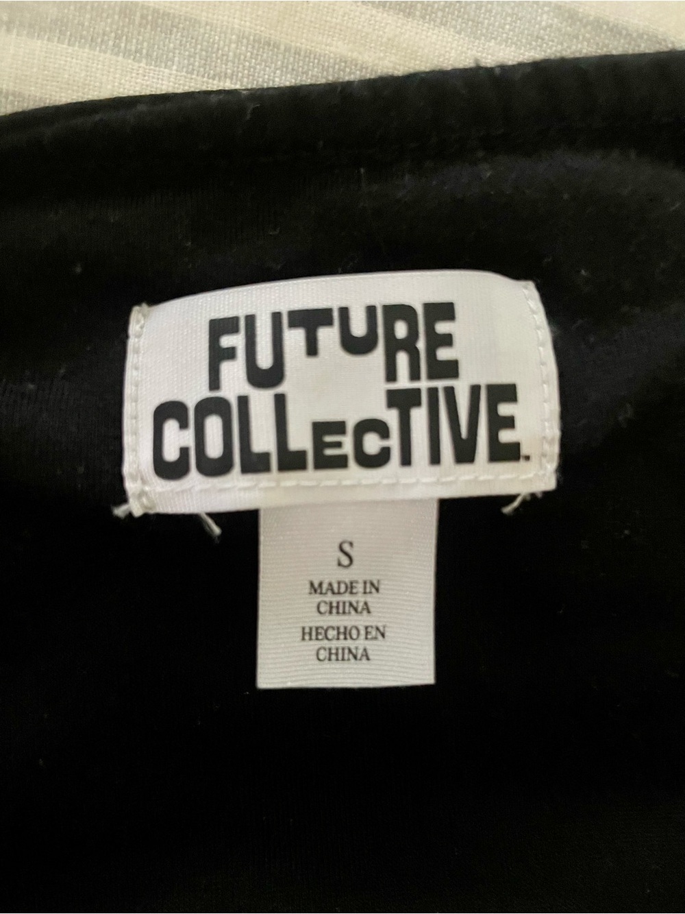 Future Collective Black Flutter Hem Maxi Dress Sz Small - Picture 10 of 11